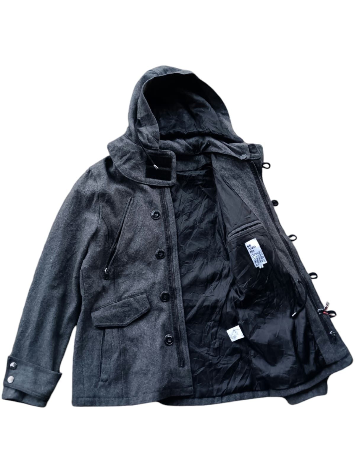 Semanticdesign wool cashmere heavy coat jacket