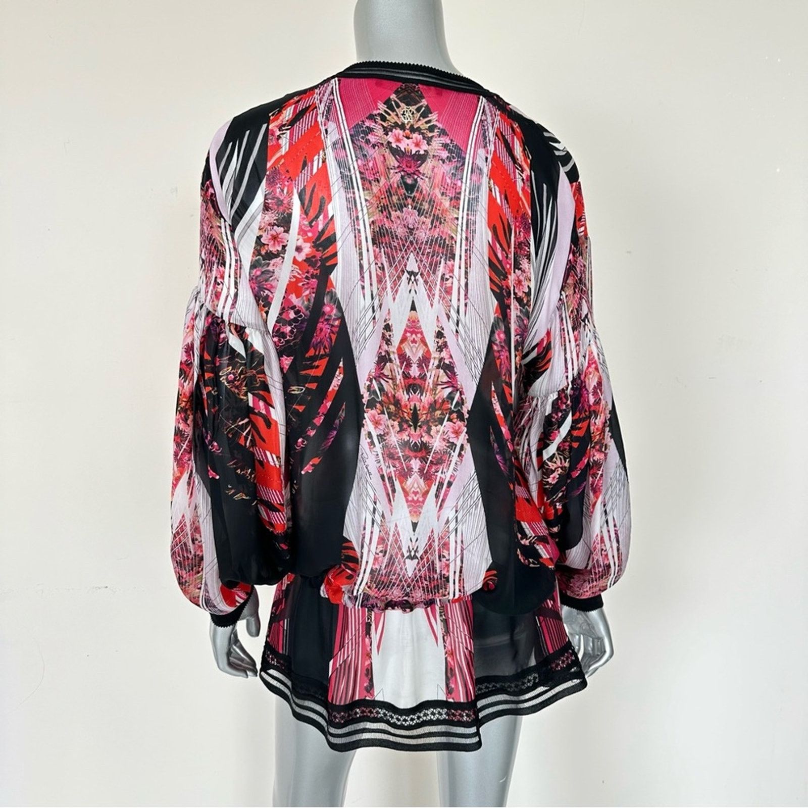 Roberto Cavalli Roberto Cavalli silk blouse size 46IT or 10 US Authentic Size L / US 10 / IT 46 - 4 Thumbnail