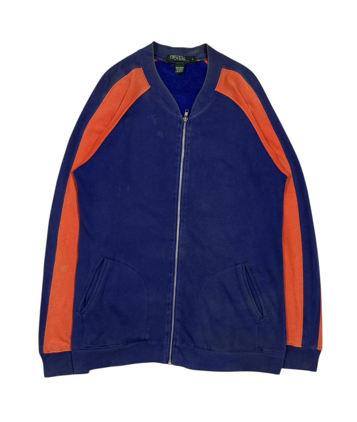 Polo Ralph Lauren × RRL Ralph Lauren × Vintage Vtg🔥90’s Polo Ralph Lauren RPL-91 Bomber Sweater Jacket Size US L / EU 52-54 / 3 - 3 Thumbnail