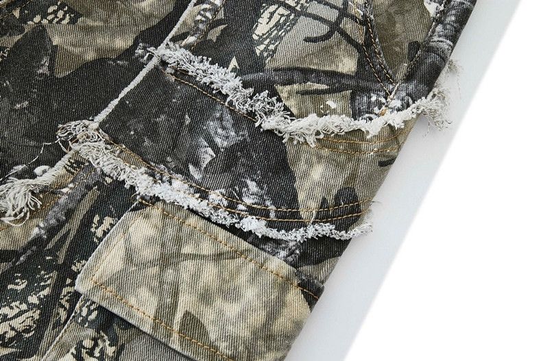 Japanese Brand × Jean Camouflage Fashion Baggy Flare Cargo Pants Size US 34 / EU 50 - 6 Thumbnail