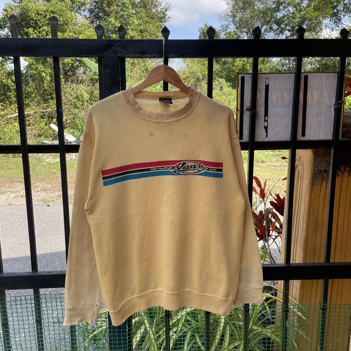 Vans 🔥Vintage 90s VANS Skateboard Crewneck Jumper Sweatshirts Size US M / EU 48-50 / 2 - 1 Thumbnail
