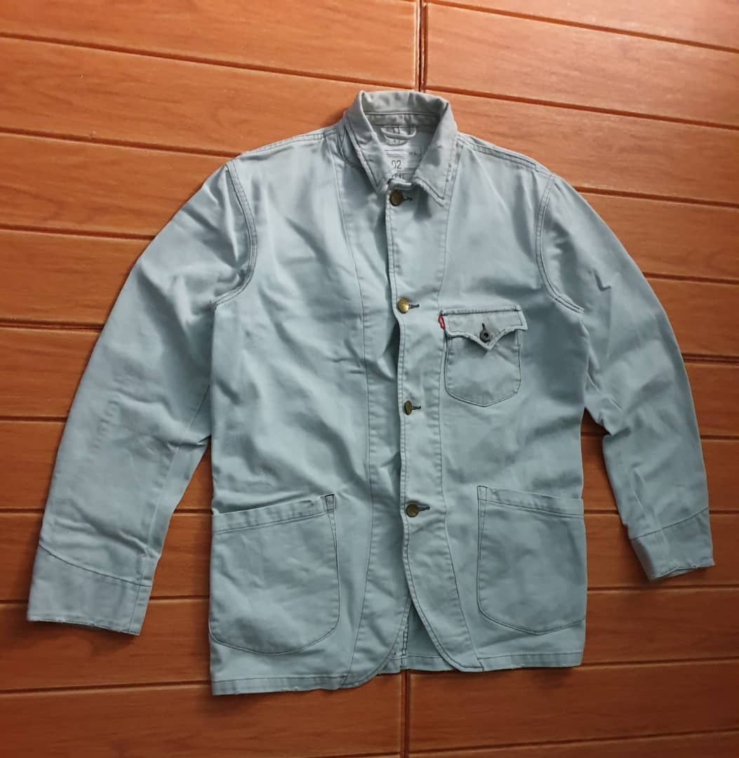 Levi's 💥Vintage levis stonewash workers denim jacket Size US L / EU 52-54 / 3 - 8 Thumbnail