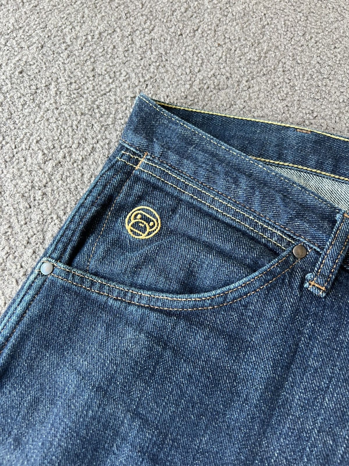 Bape 2013 Bape Baby Milo “Days Like These” Embroidered Jeans Size US 36 / EU 52 - 4 Thumbnail