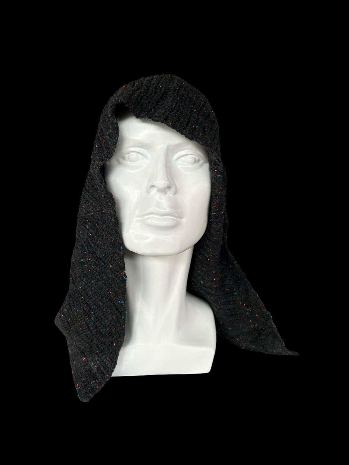 Japanese Brand × Kapital × Vintage Crochet Knitted Handmade Big Beanie Hats Custom☠️🎌 Size ONE SIZE - 3 Thumbnail