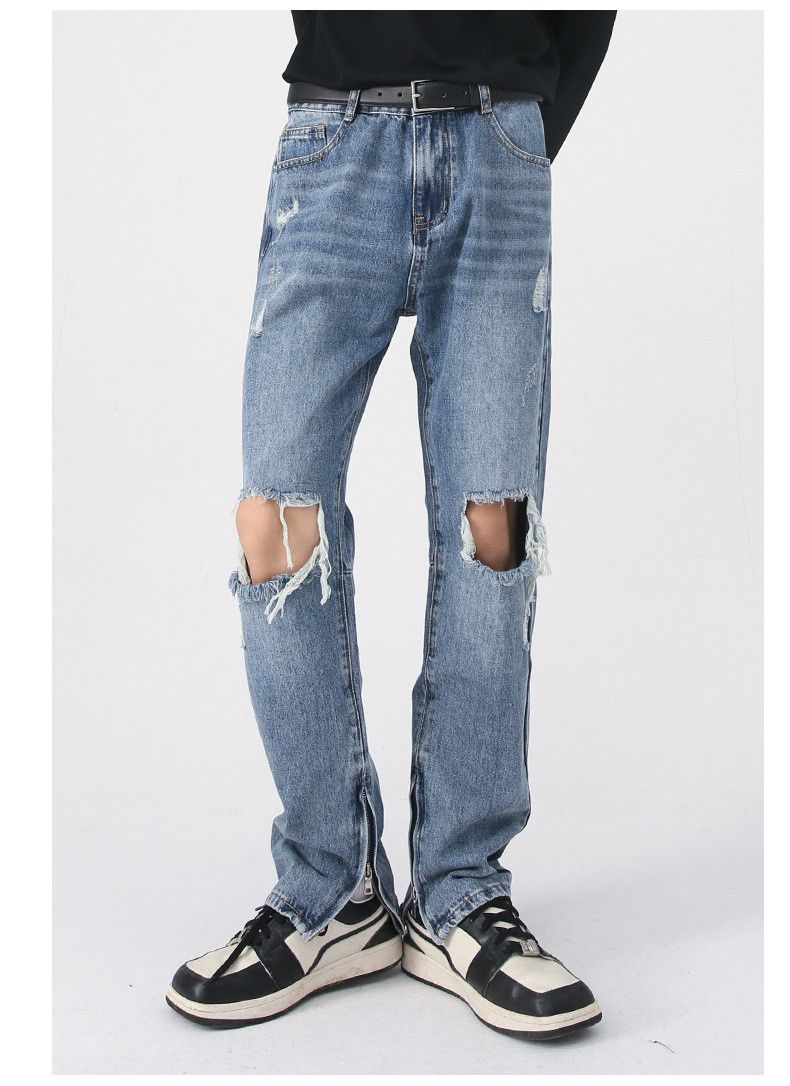 Japanese Brand × Vintage High street trend retro washed ripped jeans Size US 32 / EU 48 - 2 Thumbnail