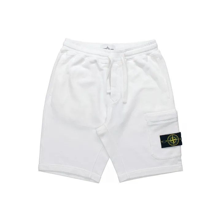 Stone Island Stone Island White Drawstring Athletic Shorts Size US 34 / EU 50 - 1 Thumbnail
