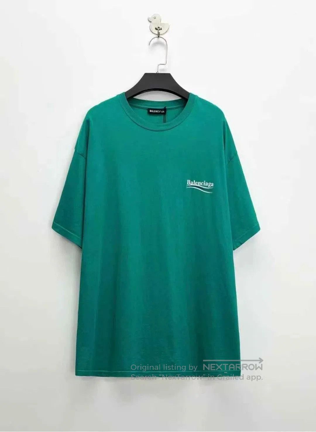 Balenciaga Balenciaga Wave Coke Logo Green T-shirt. Size US L / EU 52-54 / 3 - 1 Thumbnail