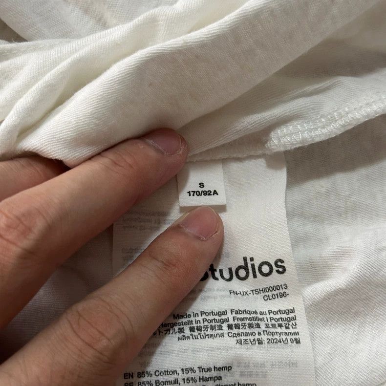 Acne Studios Acne Studios Washed, dirty, stained, mud-dyed and aged whi Size US S / EU 44-46 / 1 - 5 Thumbnail