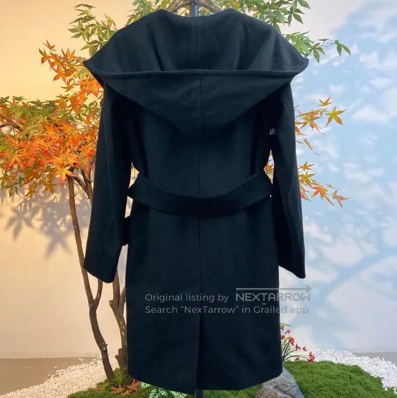 Max Mara MaxMara Black Rayon Women's Coat . Size S / US 4 / IT 40 - 2 Thumbnail
