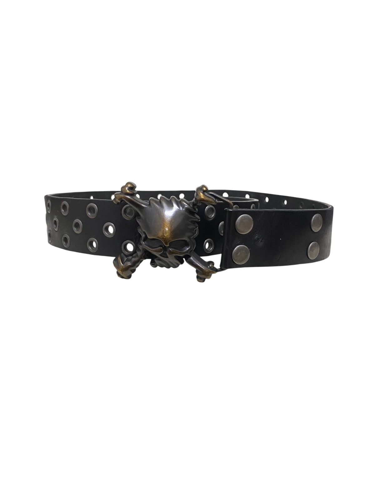 Oakley VINTAGE COPPER STRING BUCKLE LEATHER BELT Size ONE SIZE - 3 Thumbnail