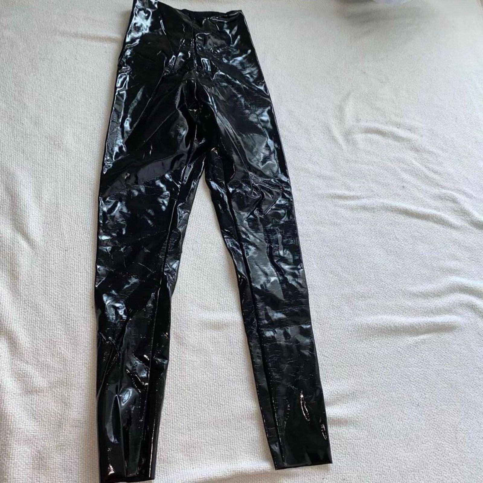 Commando Commando Black Vinyl High Waist Skinny Pants | Sz S Size 27" / US 4 / IT 40 - 2 Thumbnail