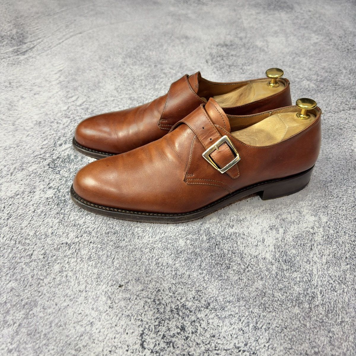Bexley × Designer × Handmade Bexley Mens Buckle Shoes Monk Straps US9 UK8 Size US 9 / EU 42 - 1 Thumbnail