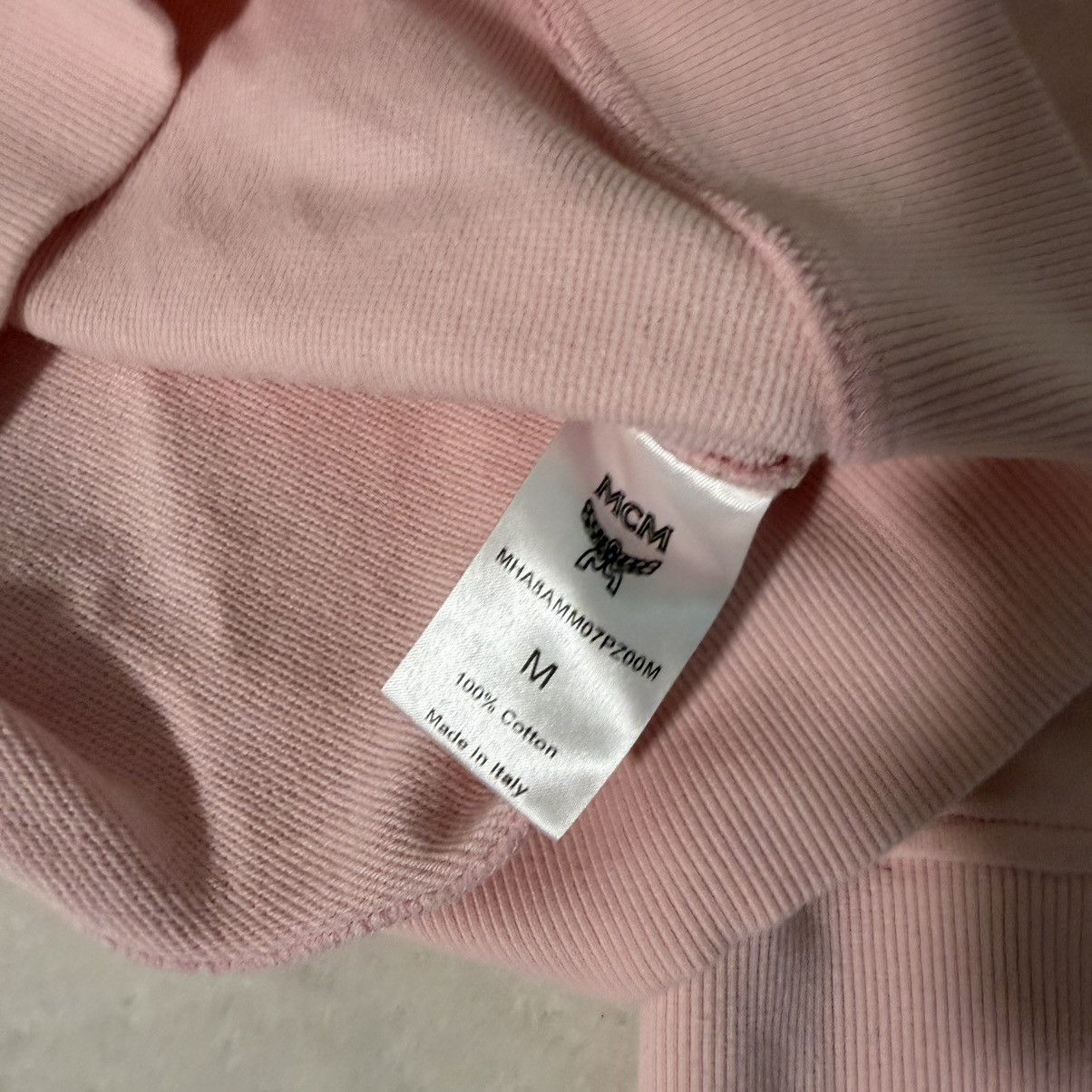 MCM MCM Brass Plate Pink Crewneck Sweatshirt Size US M / EU 48-50 / 2 - 4 Thumbnail