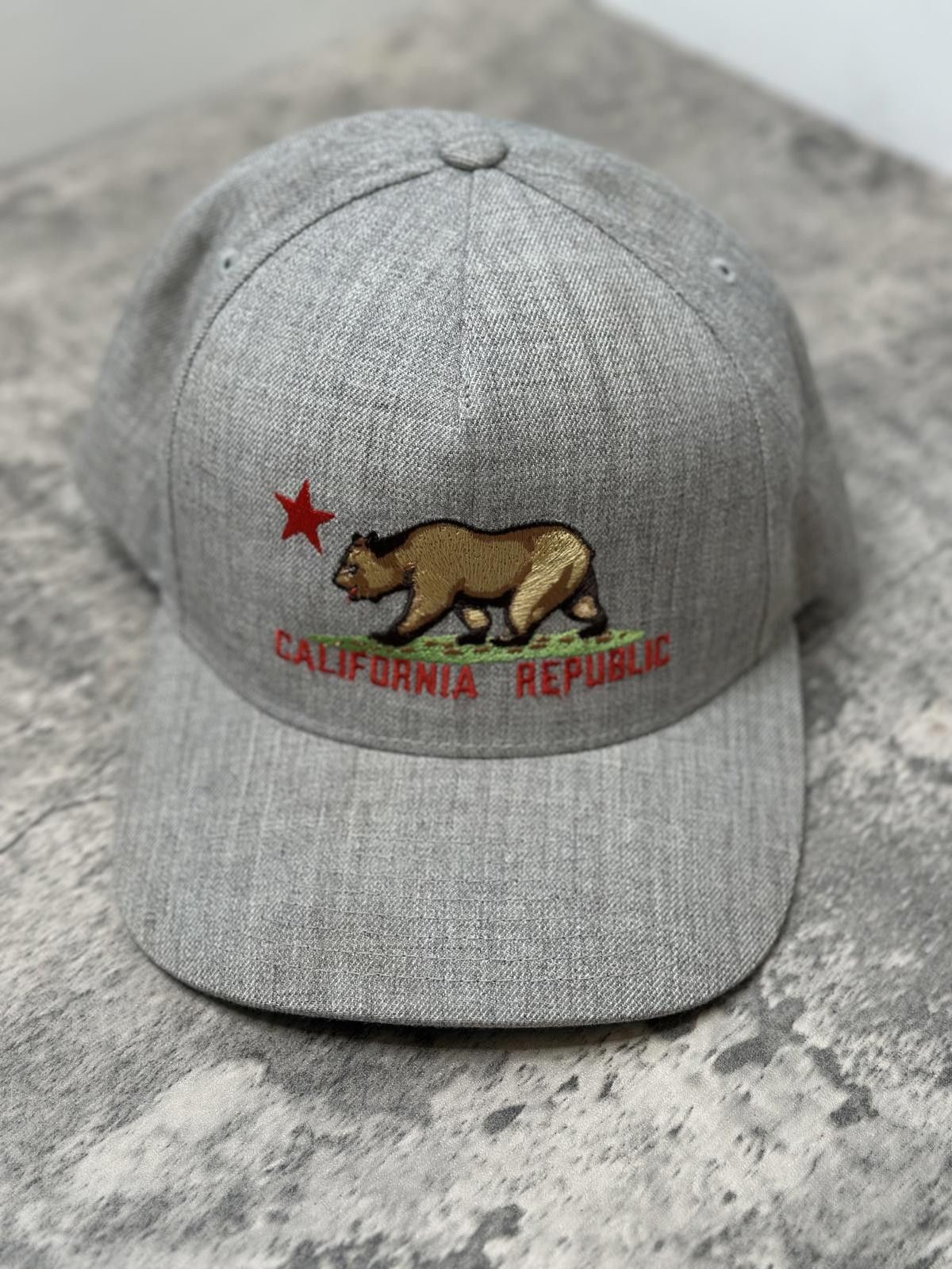 Designer California Republic Snapback Cap - Gray & Green Size ONE SIZE - 1 Thumbnail
