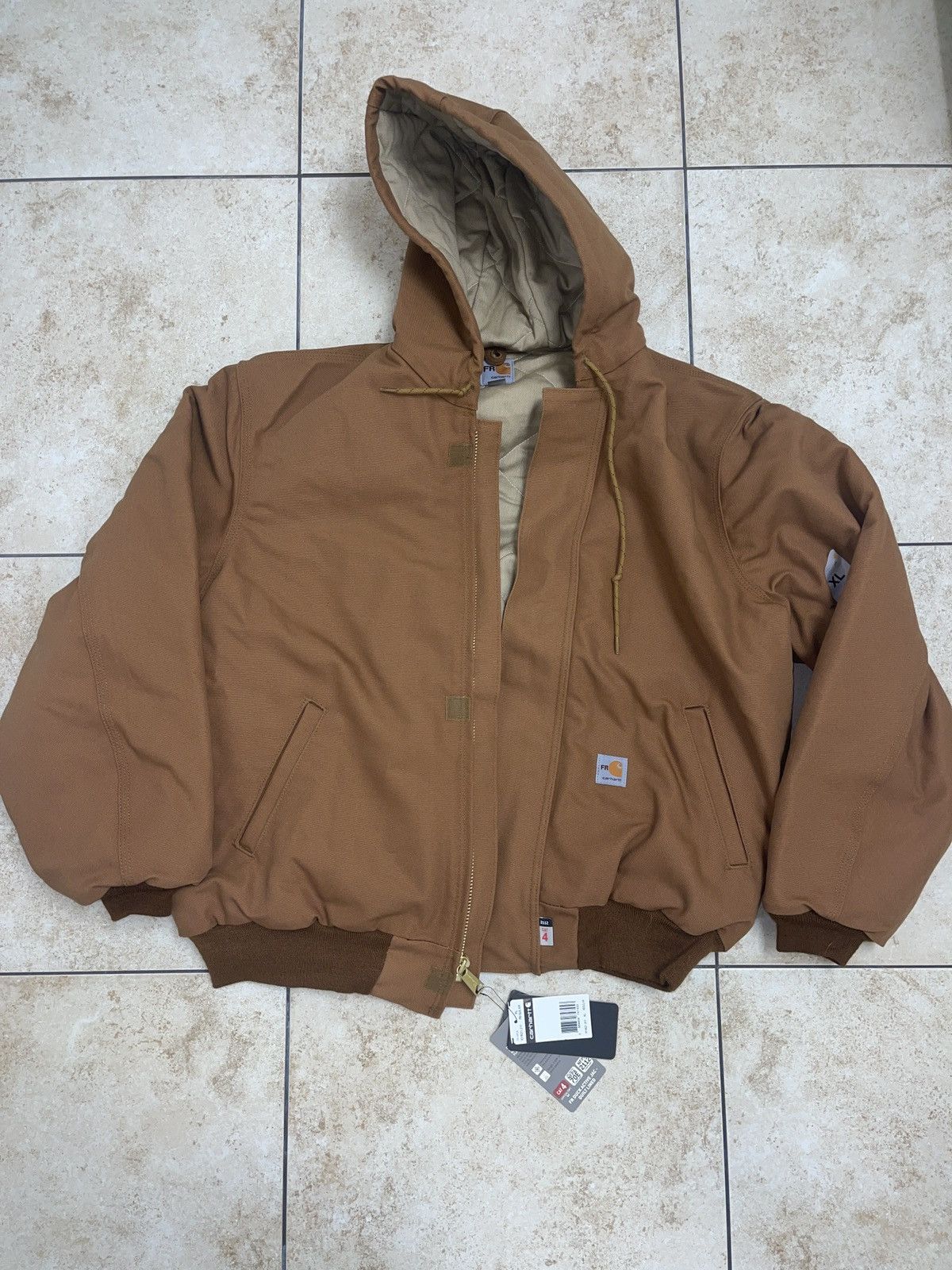 image of NWT Carhartt Fire Resistance Jacket in Brown, Men's (Size XL)