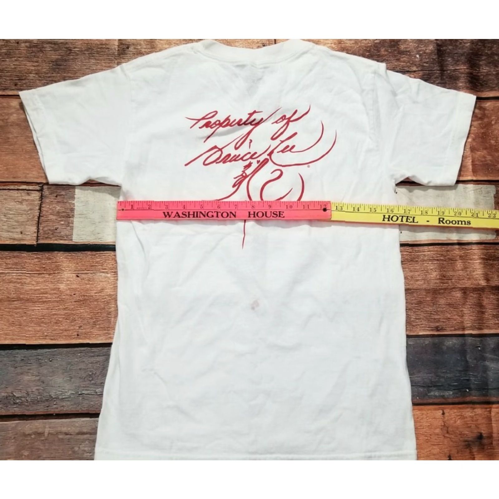 DGK Mens S DGK Property of Bruce Lee Graphic T-Shirt Short Sleeve Crew Neck White Distressed Double Sided Mens Size US S / EU 44-46 / 1 - 2 Thumbnail