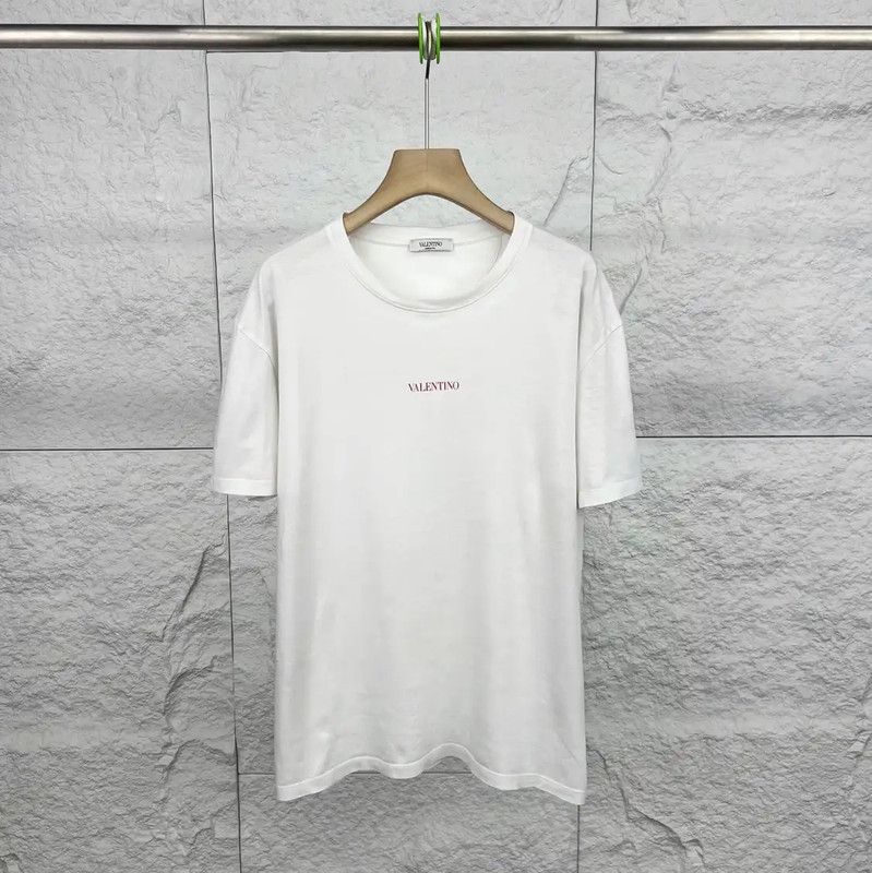 Valentino Valentino Women's Large White Cotton T-Shirt 0089 Size L / US 10 / IT 46 - 1 Thumbnail