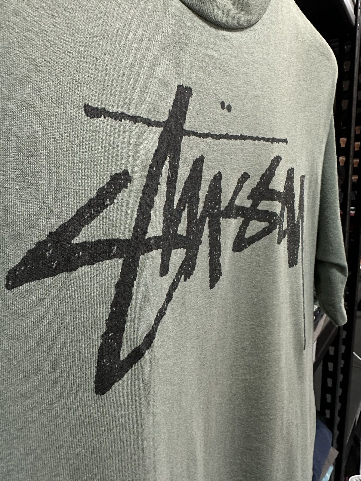 Stussy Vintage 80s Stussy Old Skool Crew Sun Faded Tee Size US L / EU 52-54 / 3 - 5 Thumbnail