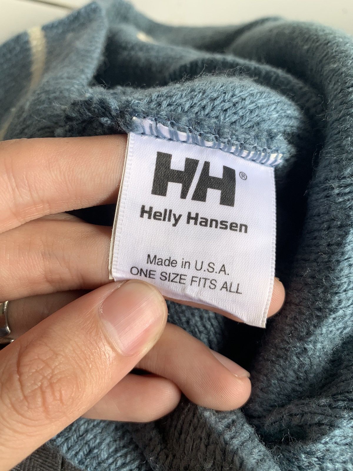 Helly Hansen × Japanese Brand Helly Hansen Made In Usa Winter Sessions Beanie hat Size ONE SIZE - 10 Thumbnail