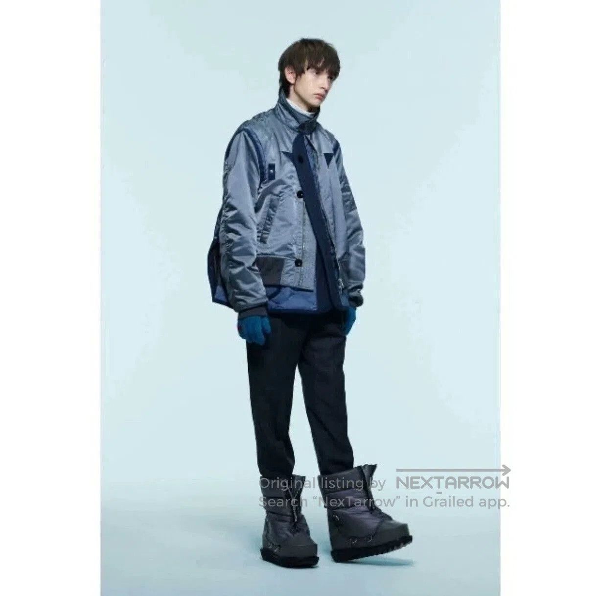 Sacai sacai nylon twill mix bomber jacket. Size US M / EU 48-50 / 2 - 9 Thumbnail