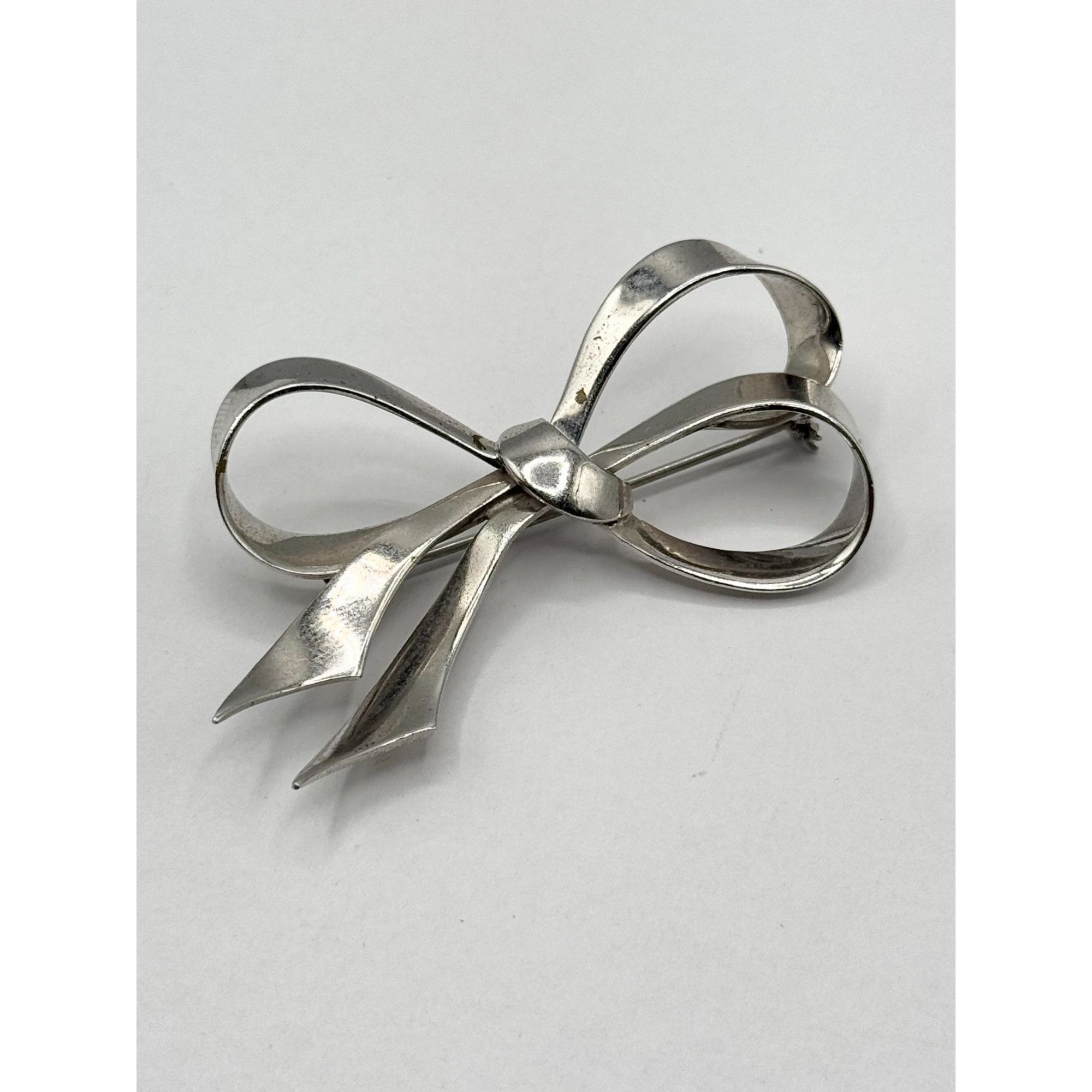 Vintage Vintage Mexico Sterling silver bow brooch pin Size ONE SIZE - 2 Thumbnail
