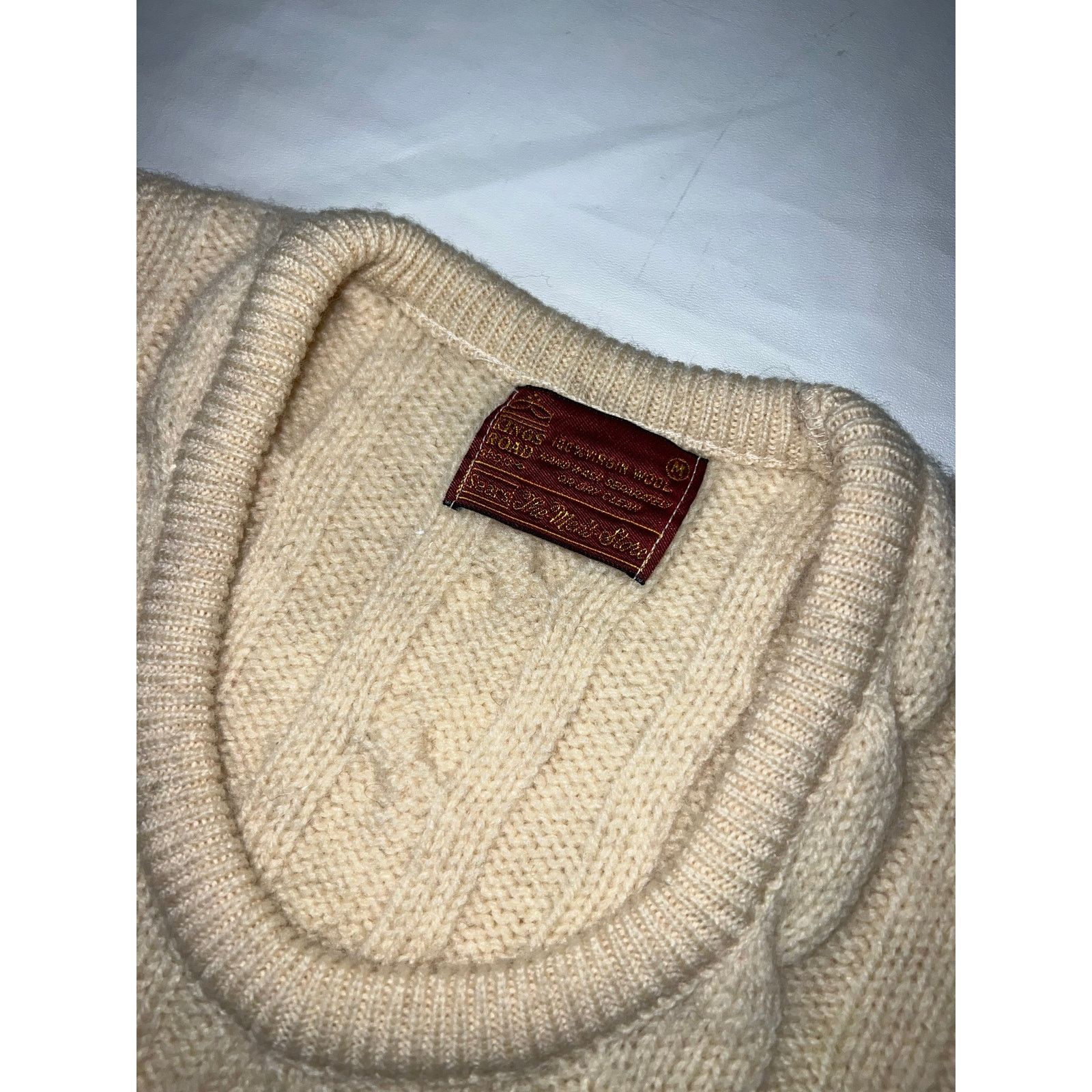 Sears Vintage Sears Kings Road Wool Cable Knit Sweater Vest Size US M / EU 48-50 / 2 - 2 Thumbnail