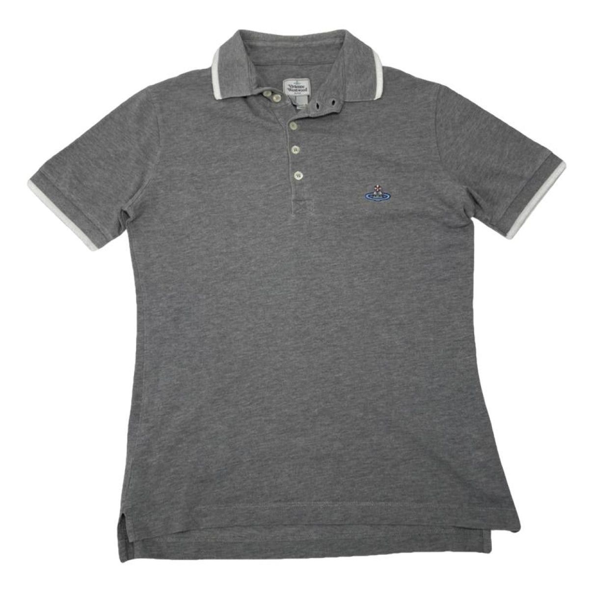 Vivienne Westwood Grey Cotton Polo Shirt Size S / US 4 / IT 40 - 1 Thumbnail