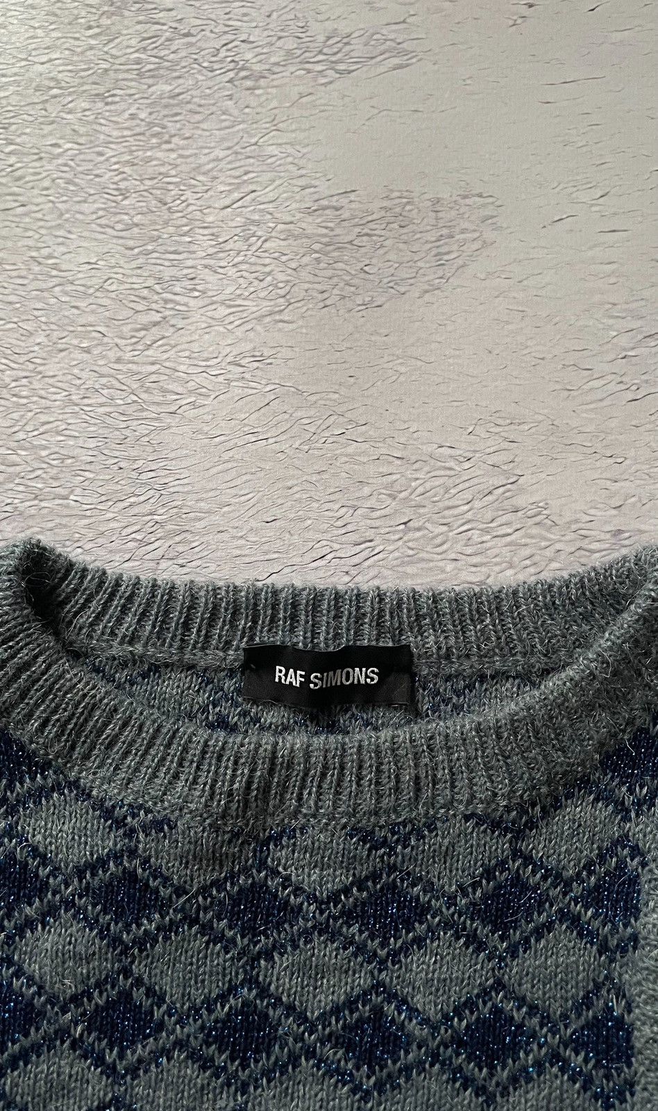 Raf Simons RARE! Raf Simons Sweater Knit SS19 Asymmetrical Glitter Hole Size US M / EU 48-50 / 2 - 7 Thumbnail