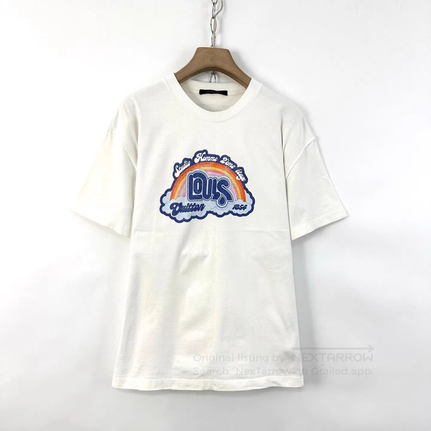 Louis Vuitton White Short Sleeve Graphic T-Shirt. Size US L / EU 52-54 / 3 - 1 Thumbnail
