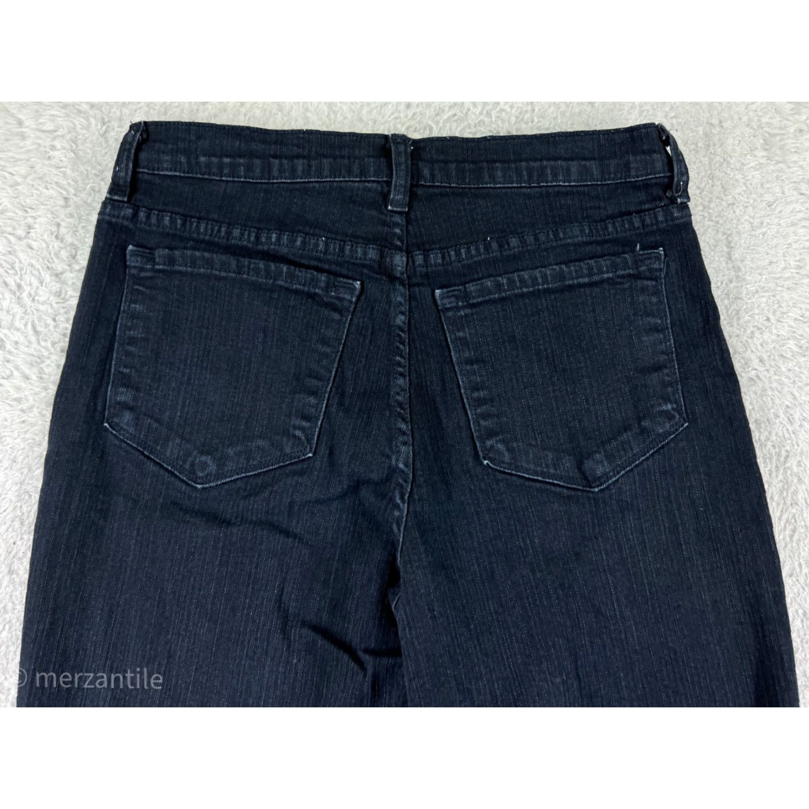 NYDJ Not Your Daughters Jeans NYDJ Jeans Bootscut Blue Denim 8 Women Regular 5-Pocket Stretch Dark Wash Western USA Mens? Size 30" / US 8 / IT 44 - 3 Thumbnail