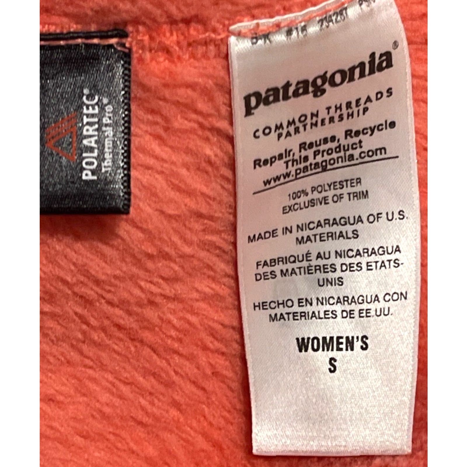 Patagonia PATAGONIA Women Snap-T Fleece Pullover Orange Size S Small Jacket Size S / US 4 / IT 40 - 6 Thumbnail