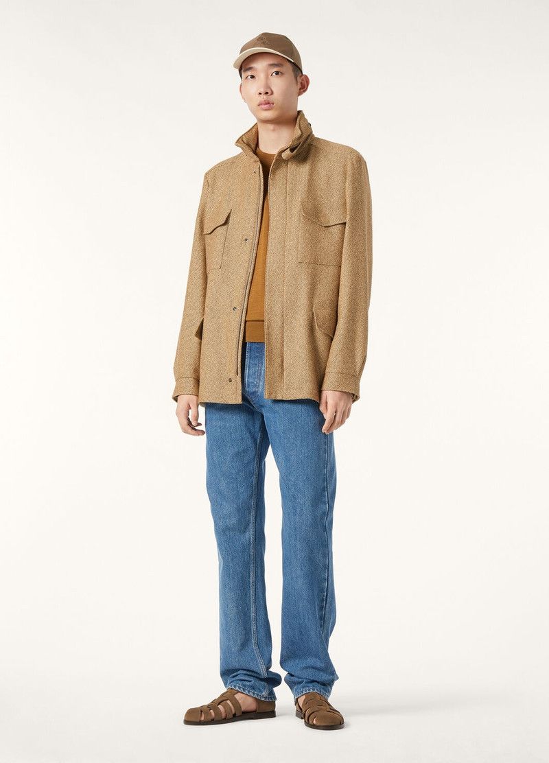 Loro Piana o1w1db10226 FAI1916 Crewneck T-Shirt in Brown Size US XL / EU 56 / 4 - 2 Thumbnail