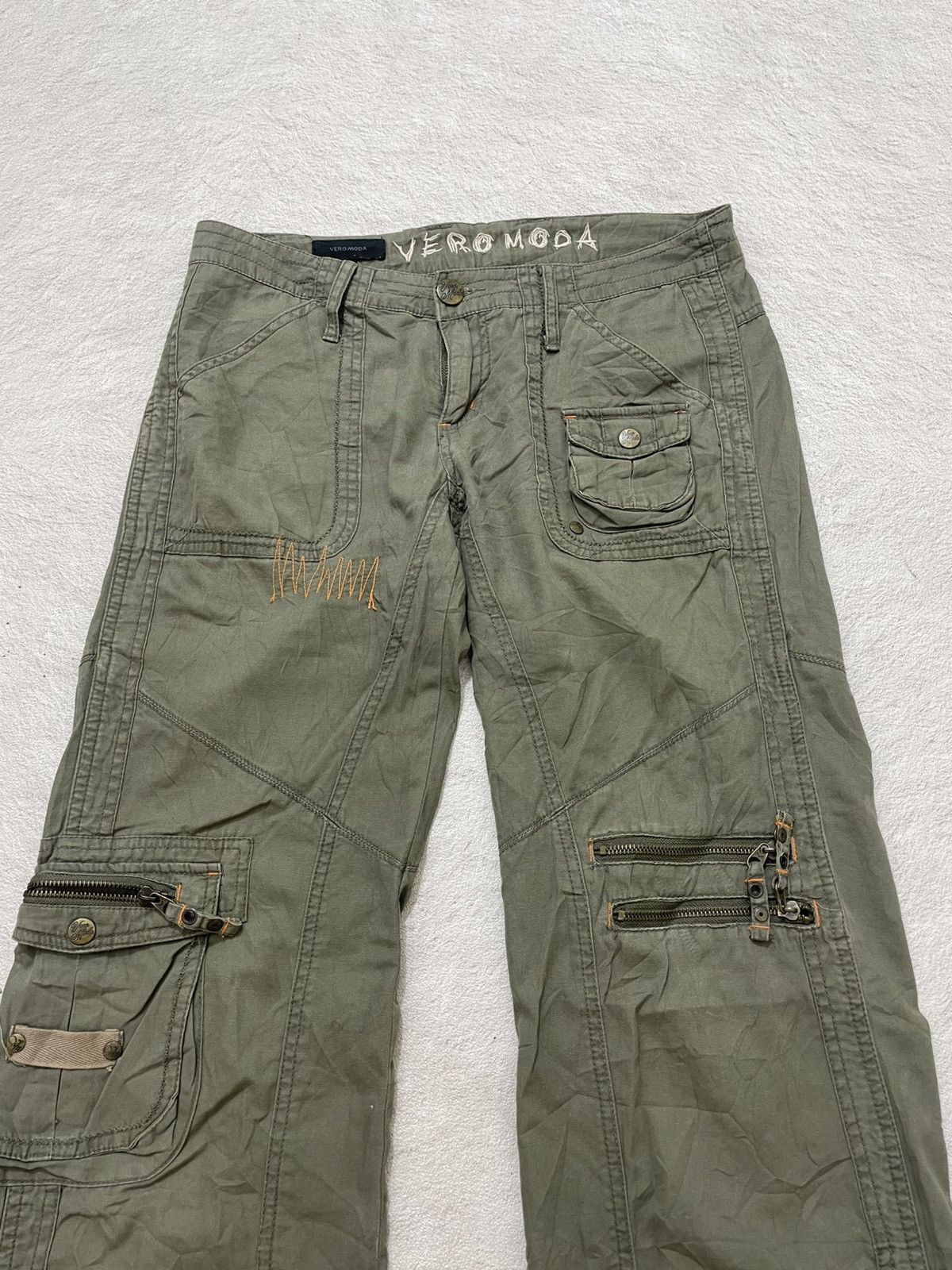 RRL Ralph Lauren 2000s Hysteric Rare Cargo Pants Zipper Y2K ifsix LGB Alpha Size 30" / US 8 / IT 44 - 2 Thumbnail