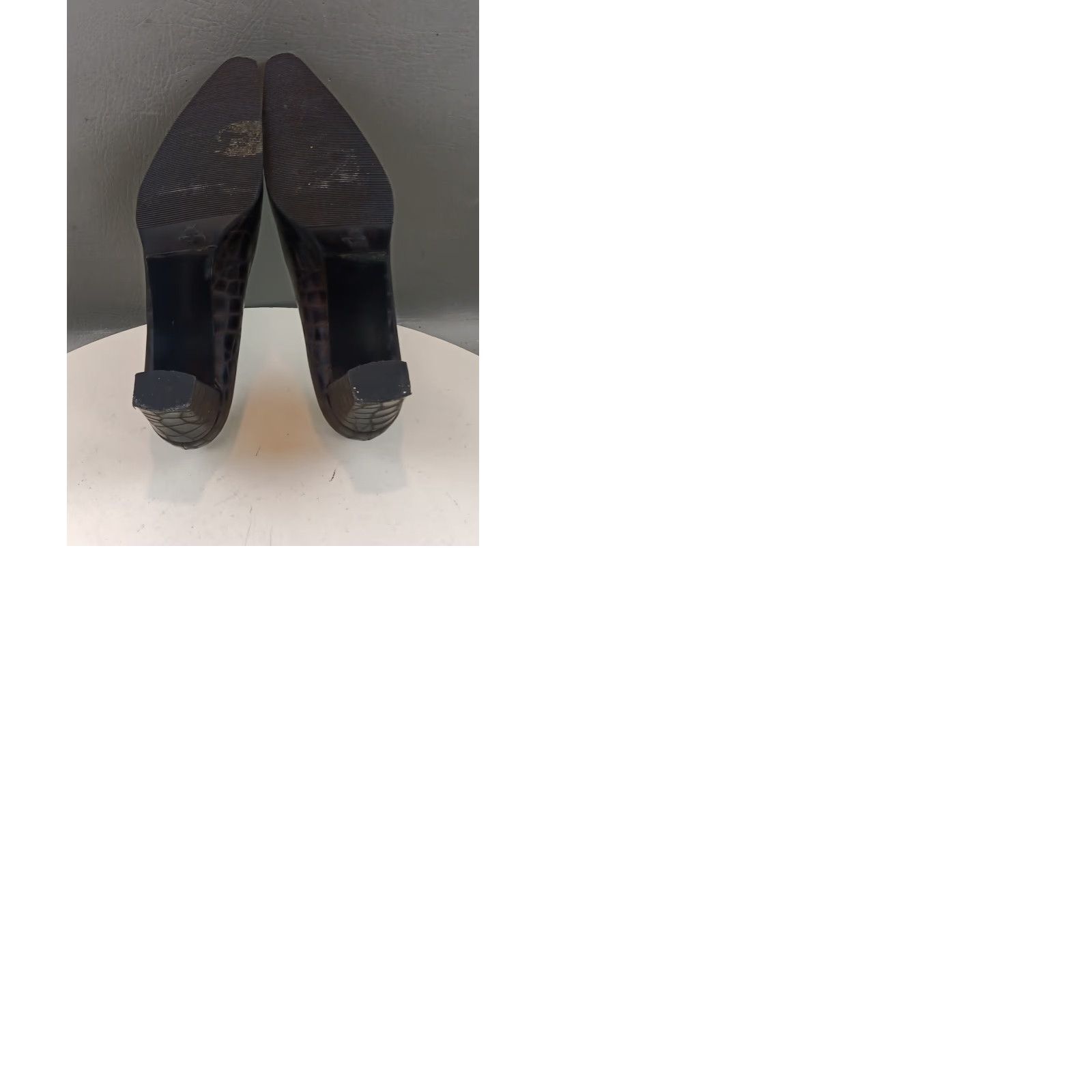Stuart Weitzman VINTAGE Stuart Weitzman Pumps Shoes Size 8 Brown Croc Print Leather Dress Heels Size M / US 6-8 / IT 42-44 - 12 Thumbnail