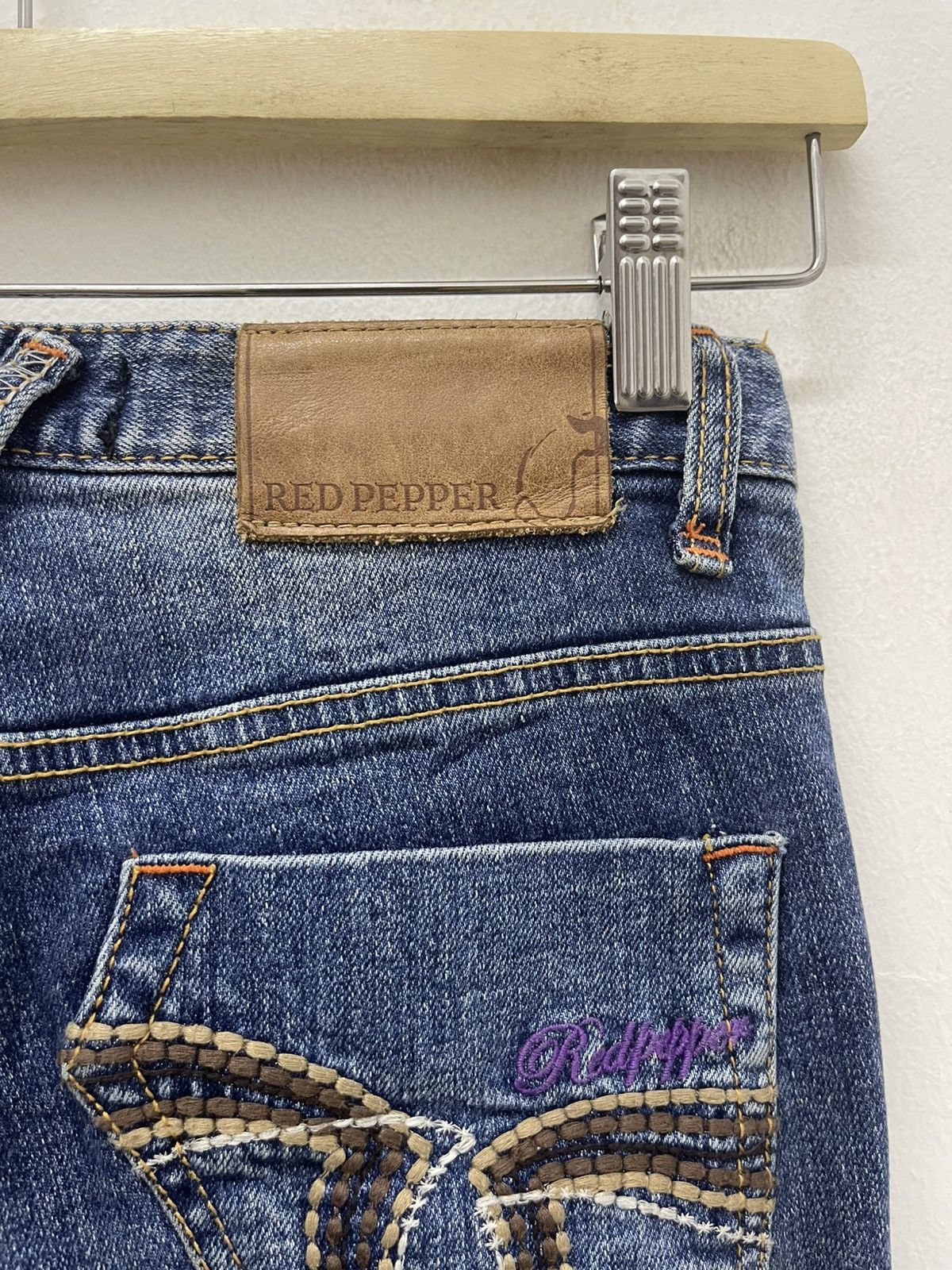 Japanese Brand Rare Vintage RED PEPPER Japan X Chrome Hearts Cross Patch Size US 26 / EU 42 - 19 Thumbnail