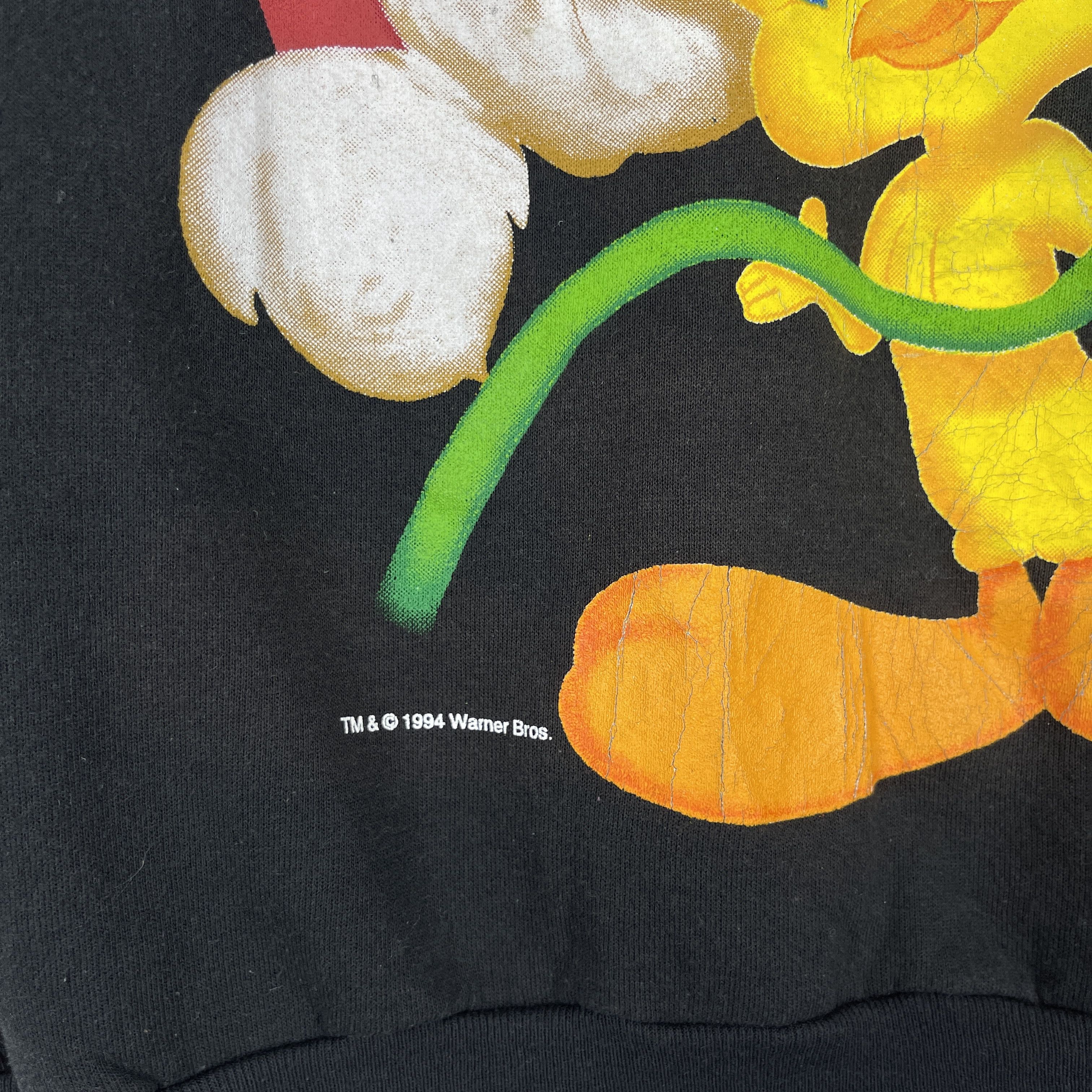 Warner Bros Vintage 90s TWEETY Christmas Celebration Printed Sweatshirt Size US M / EU 48-50 / 2 - 3 Thumbnail