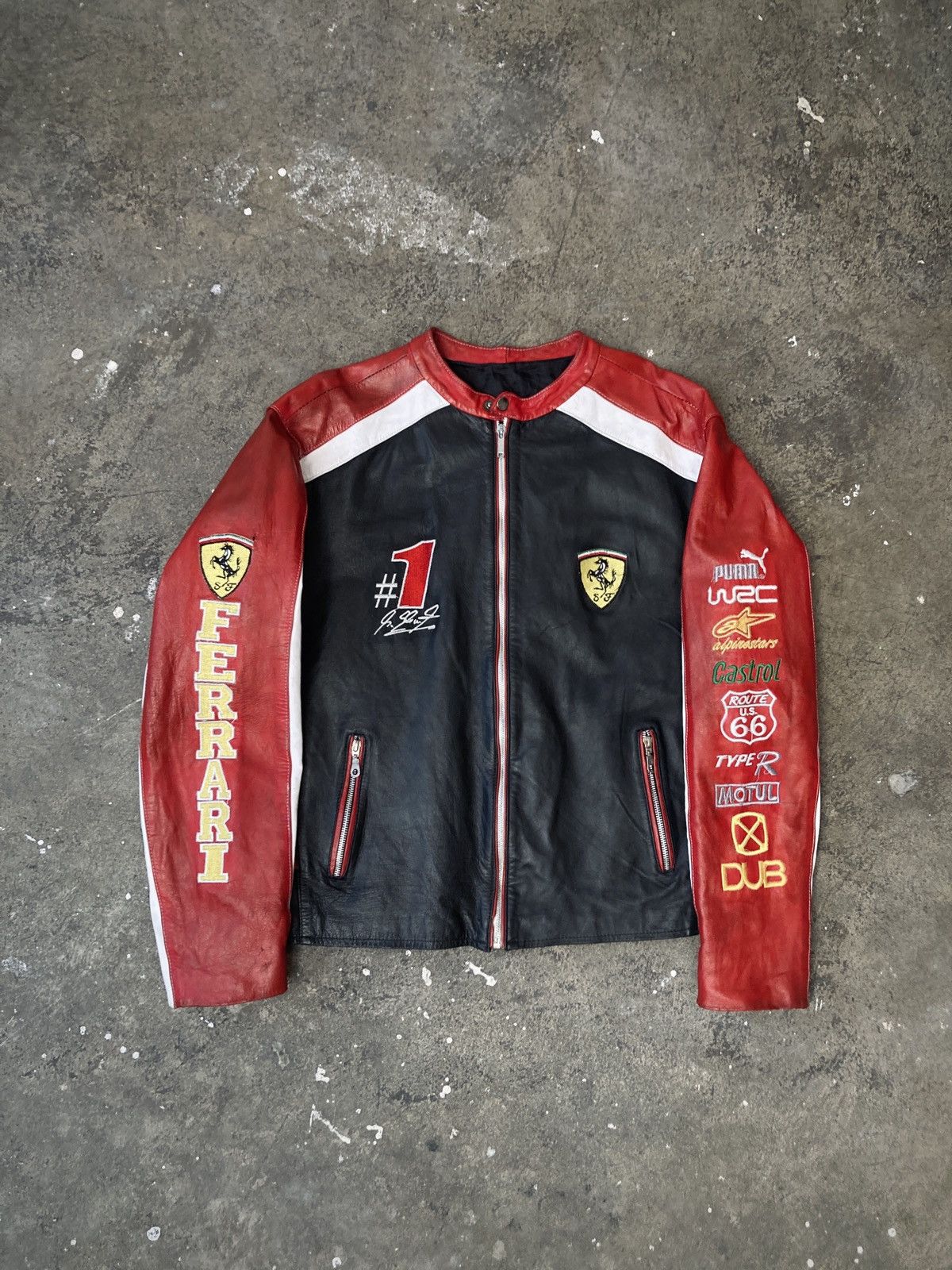 Ferrari × Formula 1 Vintage 90s Ferrari x Fórmula 1 Racing Jacket Size US L / EU 52-54 / 3 - 1 Thumbnail
