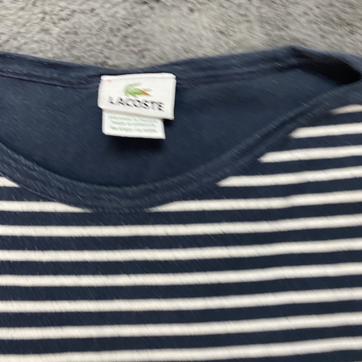 Japanese Brand × Lacoste Vintage Lacoste Sweater Striped Mini Logo Avant Garde Luxury Size US M / EU 48-50 / 2 - 8 Thumbnail