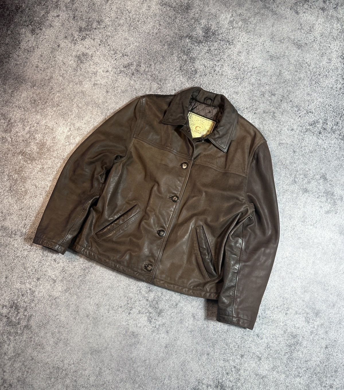 Other Y2K Vintage Leather Jacket Streetwear Rare Style USA VTg M Size US M / EU 48-50 / 2 - 1 Thumbnail