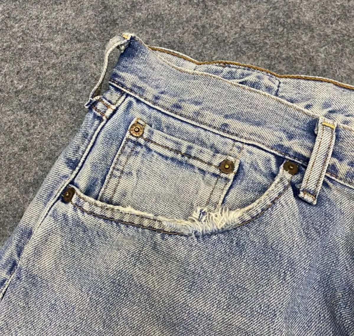 Levi's 💥Baggy💥Vintage Levis 504 Distressed Denim Size US 34 / EU 50 - 9 Thumbnail