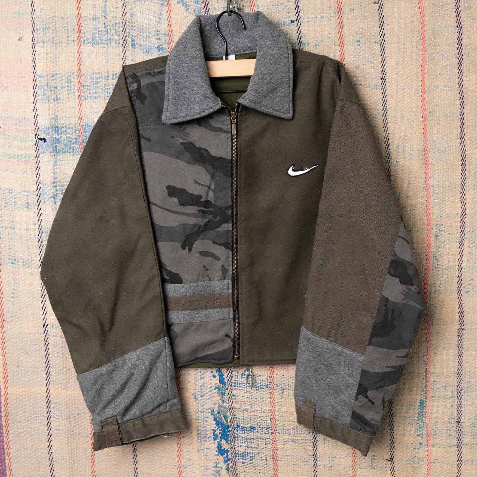 Nike Custom upcycled cropped nike jacket Size US L / EU 52-54 / 3 - 1 Thumbnail