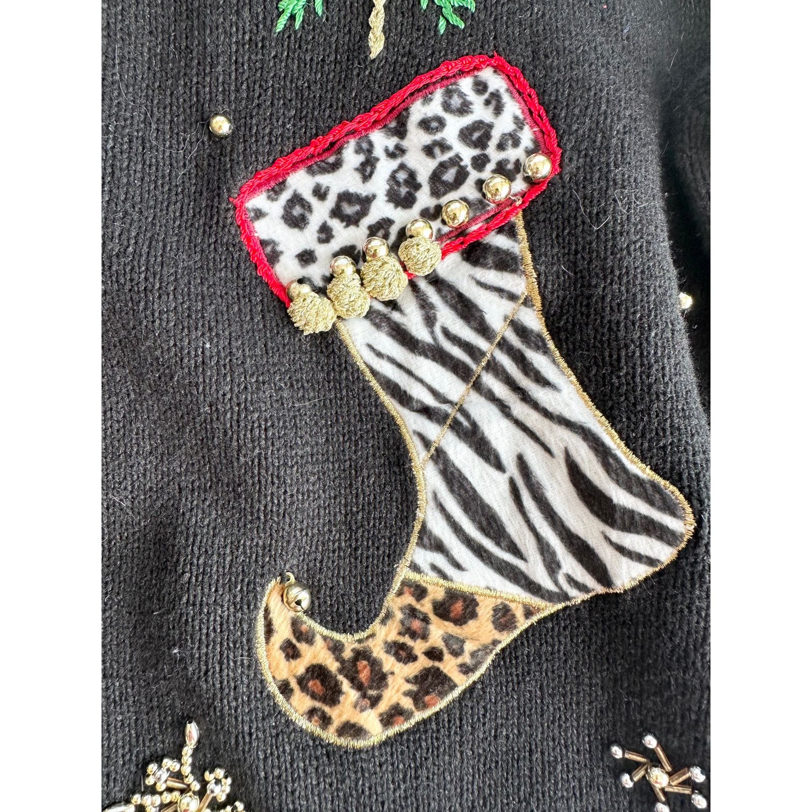 Other Y2K Animal Print Christmas Cardigan size Large Size L / US 10 / IT 46 - 4 Thumbnail