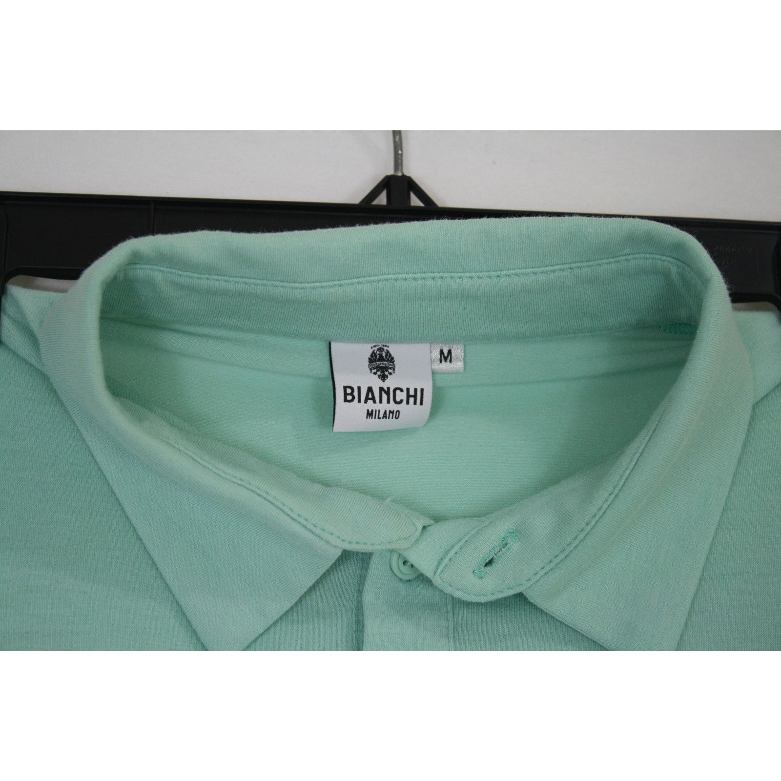 Vintage Vintage Bianchi Tri-Blend Thin Polo Cycling Shirt Jersey Size US M / EU 48-50 / 2 - 4 Thumbnail