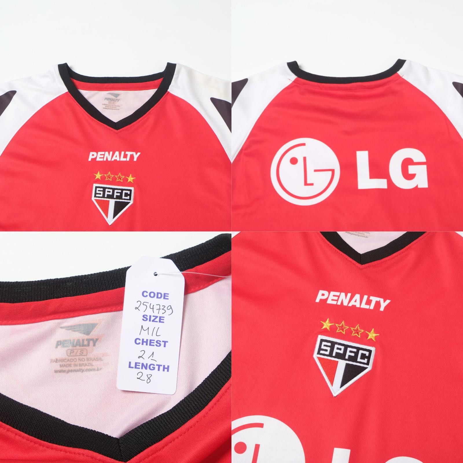 Penalty 2000/01 Sao Paulo Training Shirt (M/L) Size US M / EU 48-50 / 2 - 5 Thumbnail