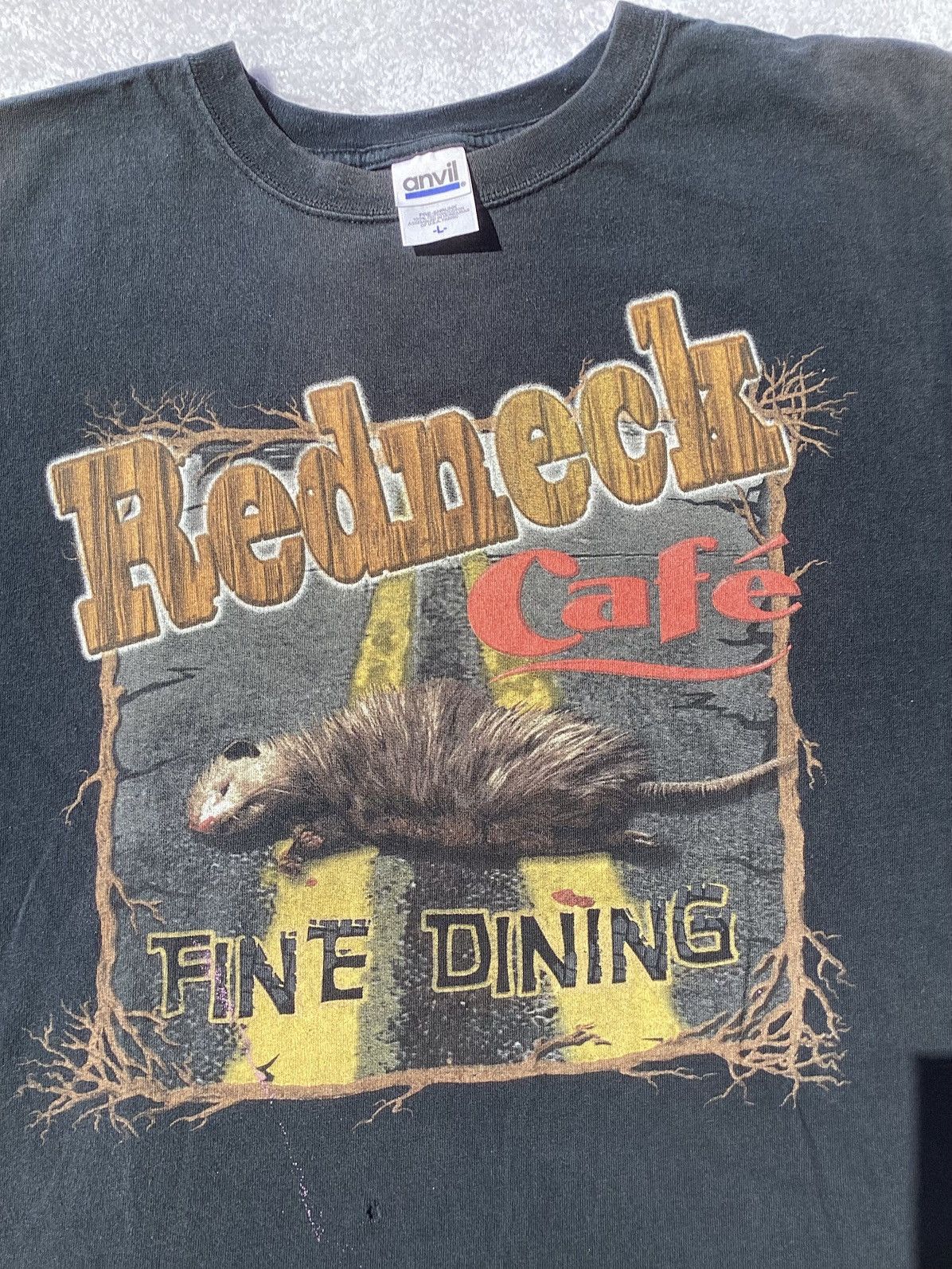 Anvil × Vintage Vintage Y2K redneck Café roadkill diner, anvil blue bar Size US L / EU 52-54 / 3 - 3 Thumbnail