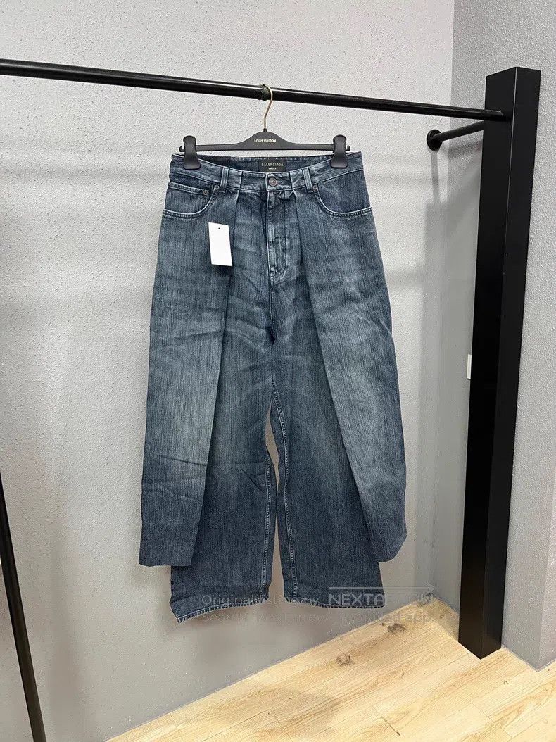Balenciaga Balenciaga size XS Layered Denim Pants Size US 27 - 1 Thumbnail