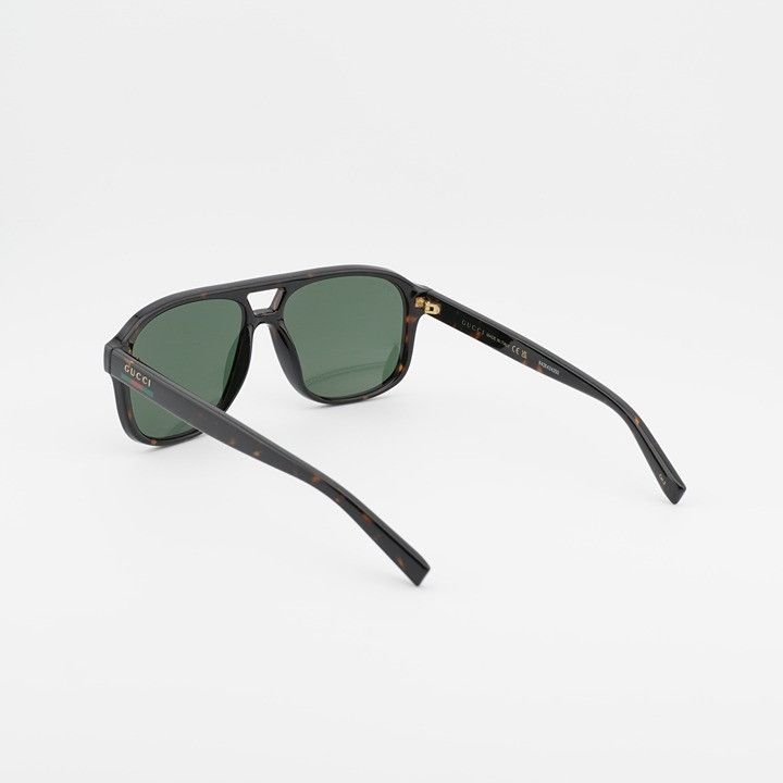 Gucci Gucci GG1856S 002 Sunglasses Dark Havana Aviator Frame Size ONE SIZE - 10 Thumbnail