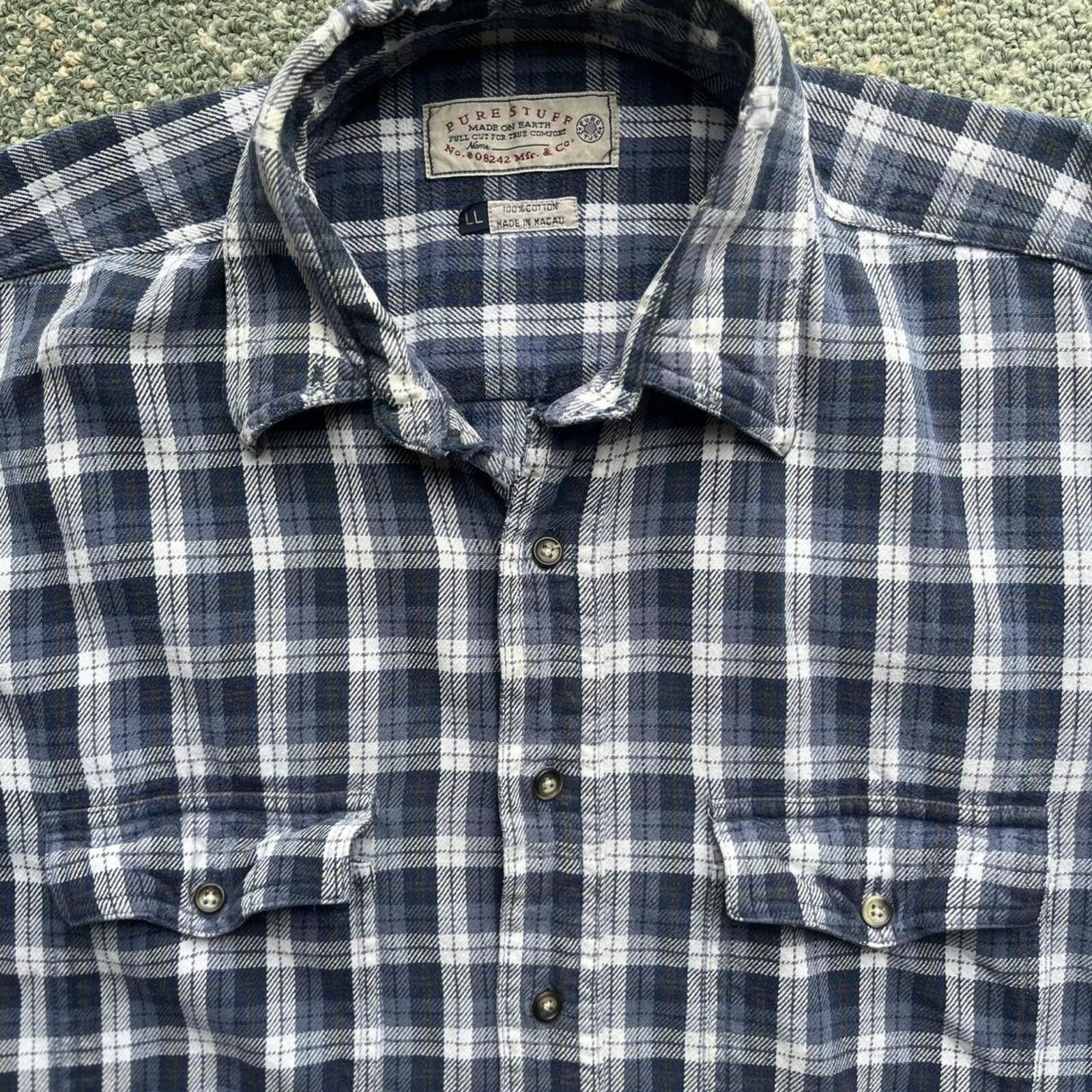 Other Men’s Plaid Heavyweight Long Sleeve Long Tail Button-Up Size US XXL / EU 58 / 5 - 3 Thumbnail
