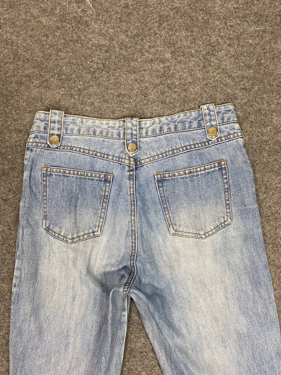 Japanese Brand vintage japanese brands embroided design bootcut flare denim Size 30" / US 8 / IT 44 - 3 Thumbnail
