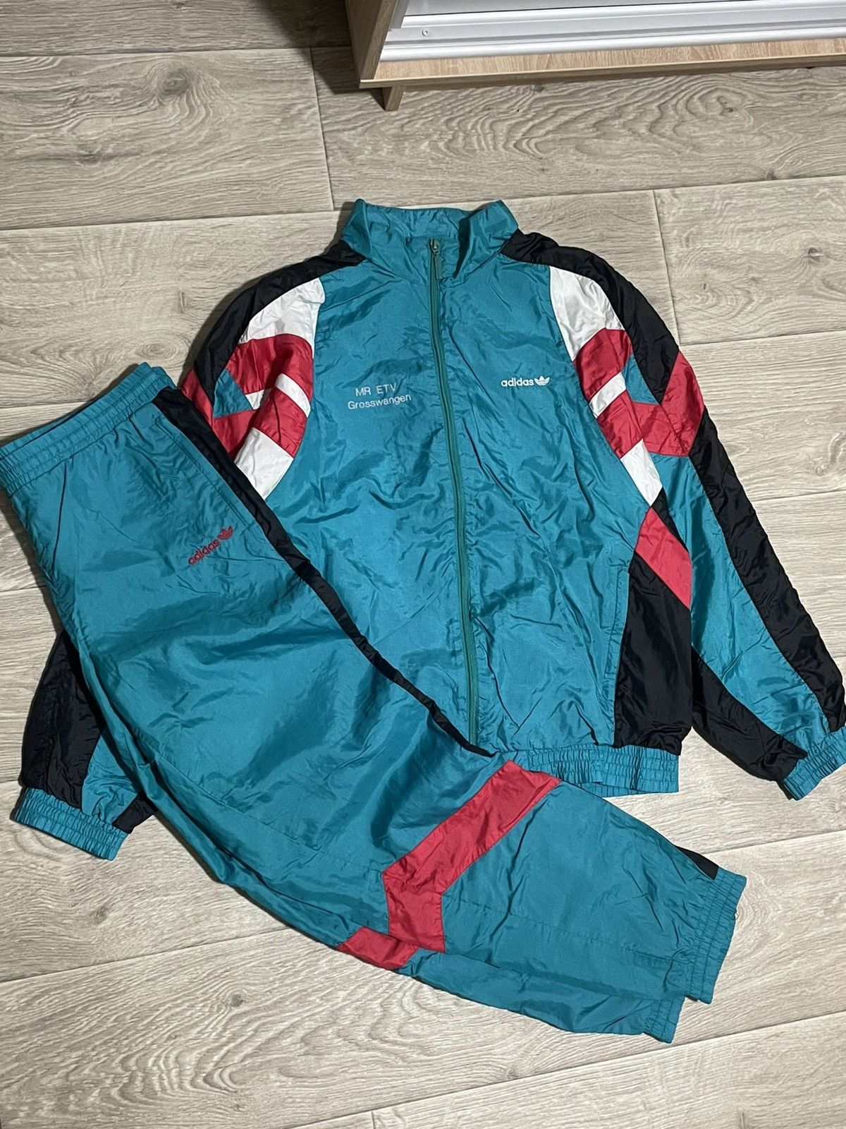 Adidas × Vintage 90's Adidas Tracksuit Set Size US L / EU 52-54 / 3 - 2 Thumbnail